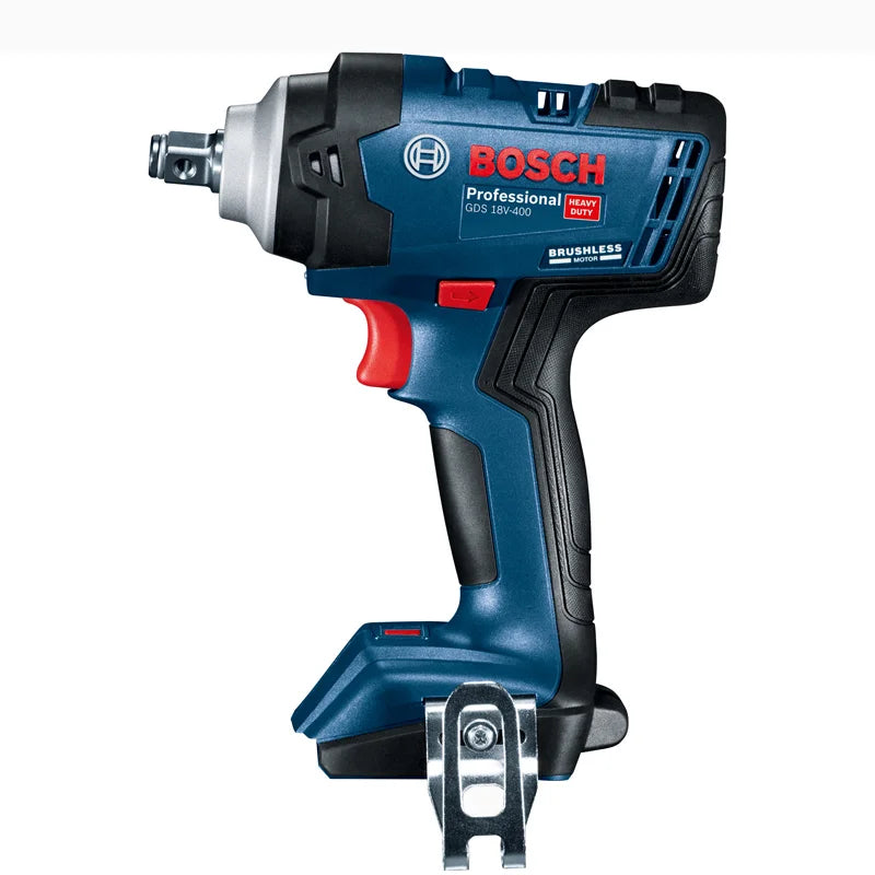 Chave de impacto bosch, 18v, lítio sem escova, 400n.m, alto torque, recarregável, gds 18v-400, chave elétrica, ferramentas elétricas sem fio