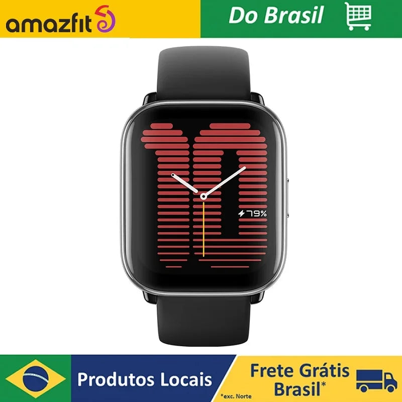 Novo amazfit ativo 42mm relógio inteligente design super leve ultra-longa vida útil da bateria de 14 dias smartwatch para android ios telefone